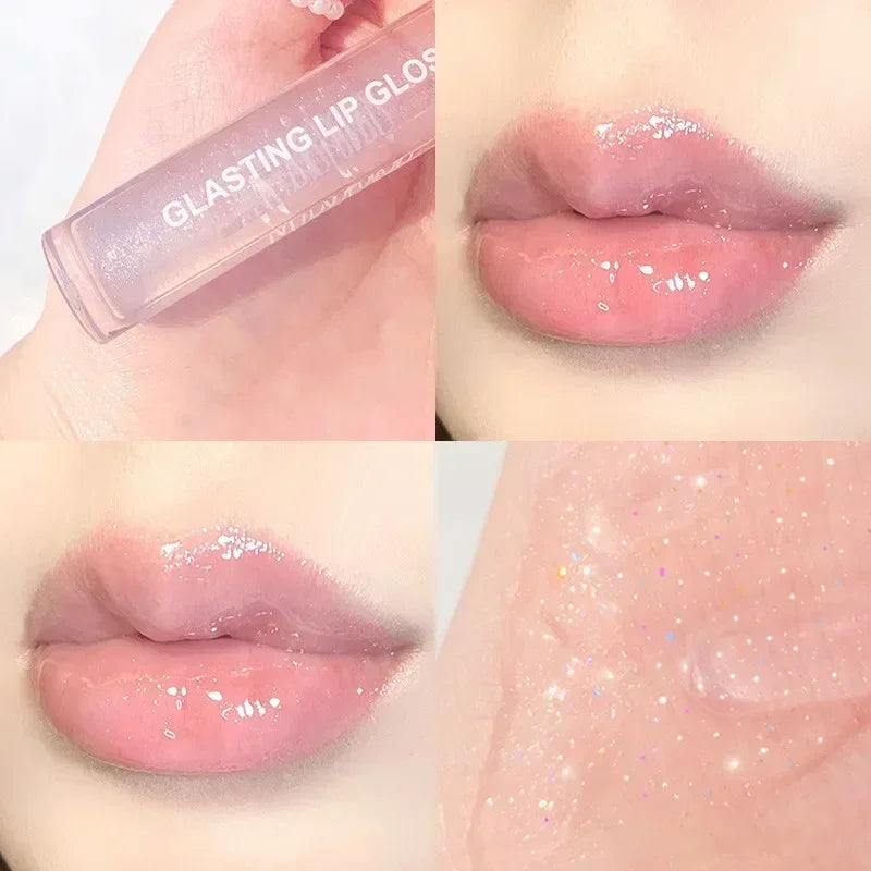 Mirror Water Lip Gloss Lip Glaze Transparent Glass Lip Oil Waterproof Lasting Liquid Lipstick Lipgloss Lipgloss Lips Cosmetics