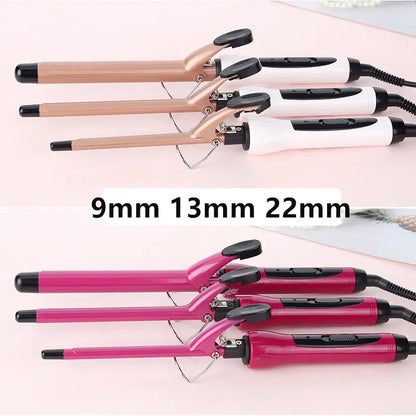 New Professional Electric Hair Curler Curling Iron Hair Waver Pear Flower Cone Ceramic Curling Wand Hair Styling Tool 9mm 22mm 2