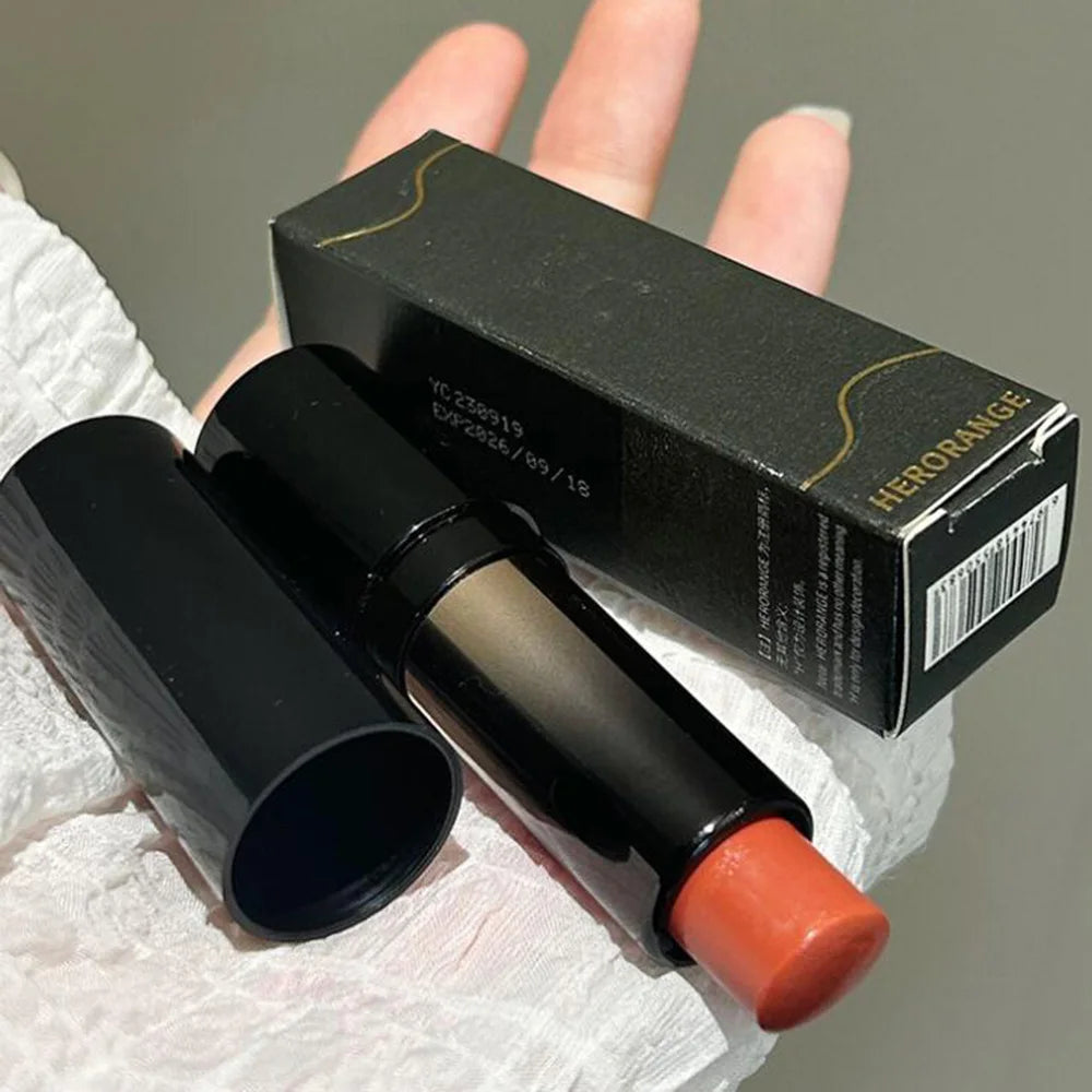 Low Saturation Mirror Water Light Solid Lip Gloss Mirror Russet Lipstick Moisturizing Lips Tint Nature Nude Lip Makeup Cosmetics