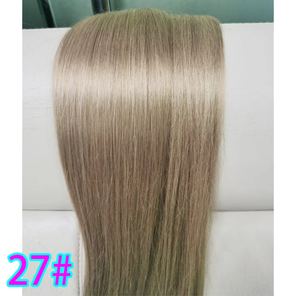 Tape In Human Hair Extensions Straight Human Hair 40pcs/Pack European Remy Straight Invisible Tape-Ins Adhesive Hair Extensions