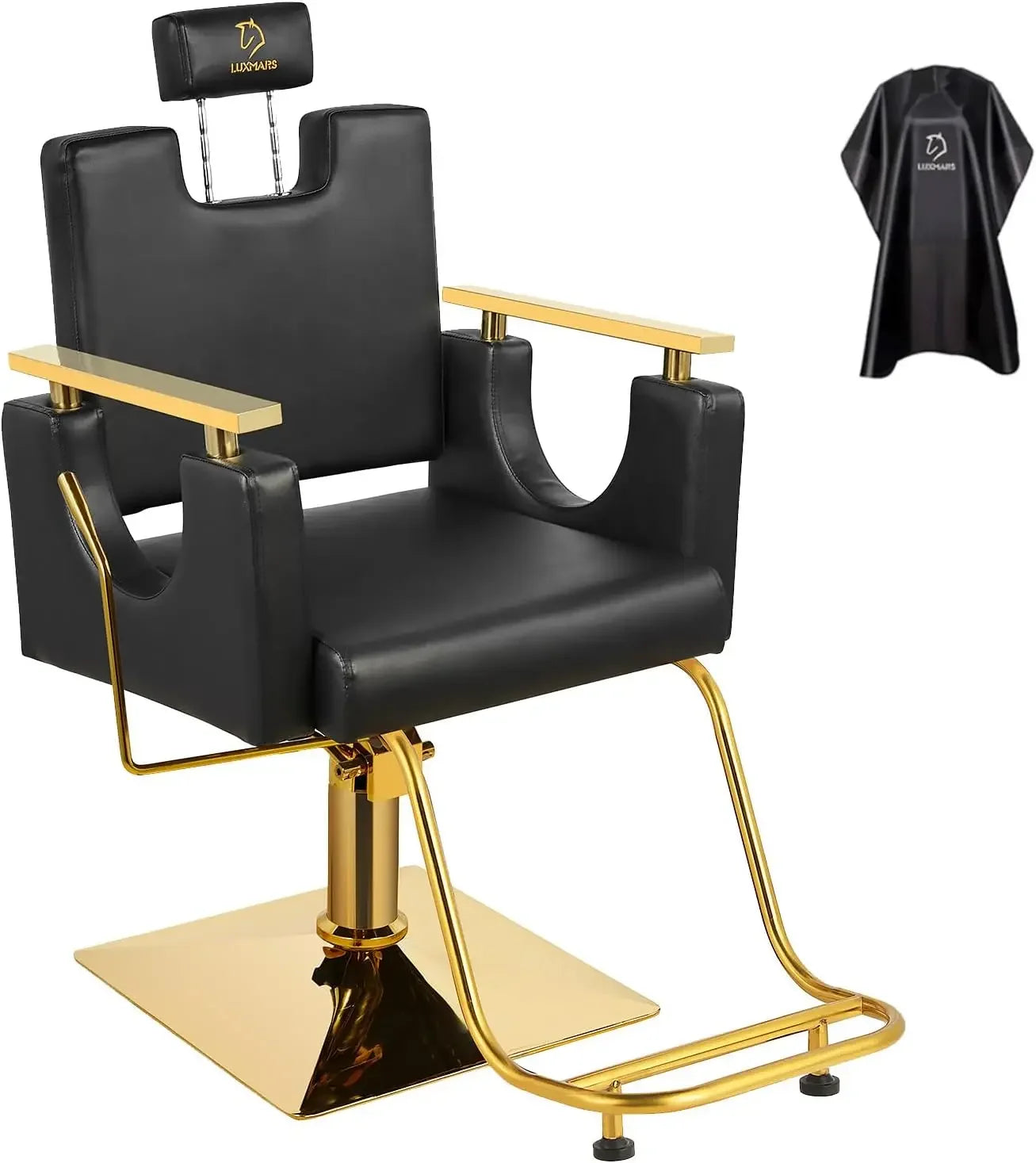 Salon Chair, Hydraulic Rolling Swivel Chairs Reclining Chairs 360 Degree Swivel, Barber Chair