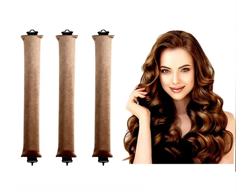 Heatless Curling Rod Headband Lazy Hair Curlers No Heat Hair Rollers Curls Sleeping Soft Flexi Rods with Hook Hair Styling Tools