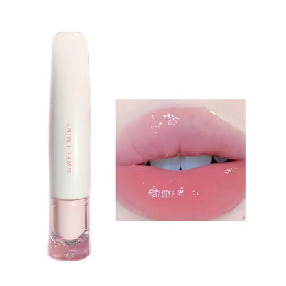 Sweet Mint Jelly Lip Glaze Non-stick Lip Tint Lasting Cosmetic Liquid Lip Moisturizing Crystal Lipstick Korean Glass Gloss