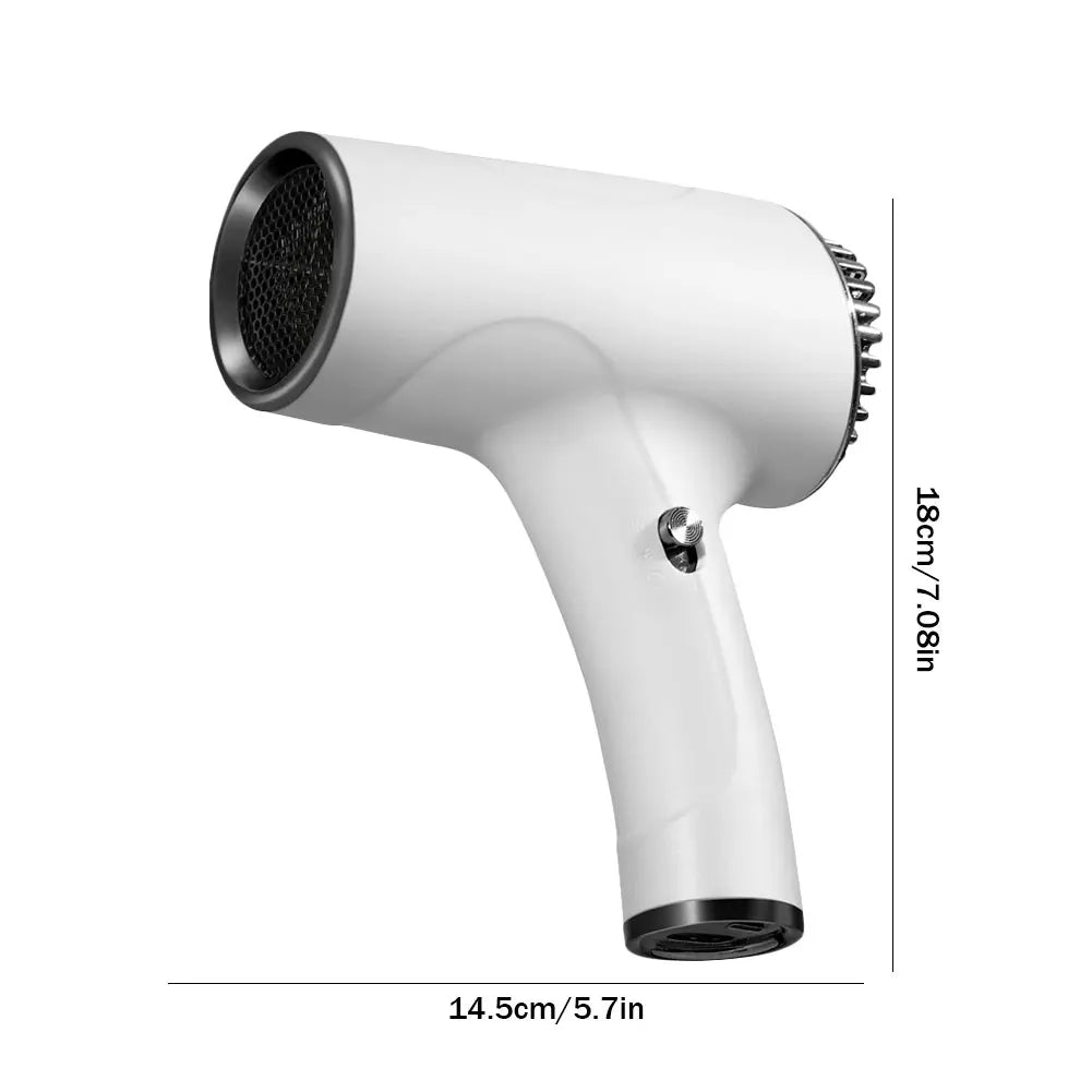 2600mAh Hair Dryer Household Hair Dryer 2Speed Hot and Cold Wind Hair Dryer Household Appliances 40/500W High-Power Negative Ion