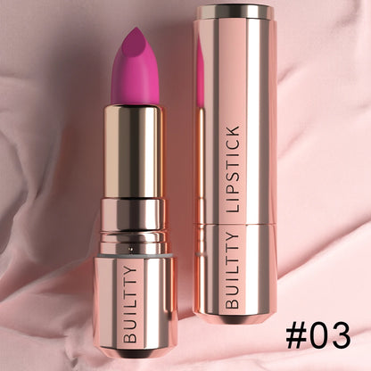 Matte Lipstick 5 Colors Nude Red Moisturizer Smooth Lipstick Long Lasting Waterproof Lipstick Matte & Pearl Finish Makeup Gift