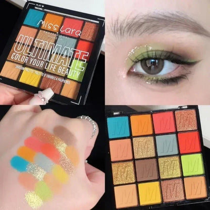 Rainbow Color Shadow Summer Palette Lasting Waterproof Professional Makeup Glitter Eye Shadow Cosmetic Pigmented 섀도우 팔레트