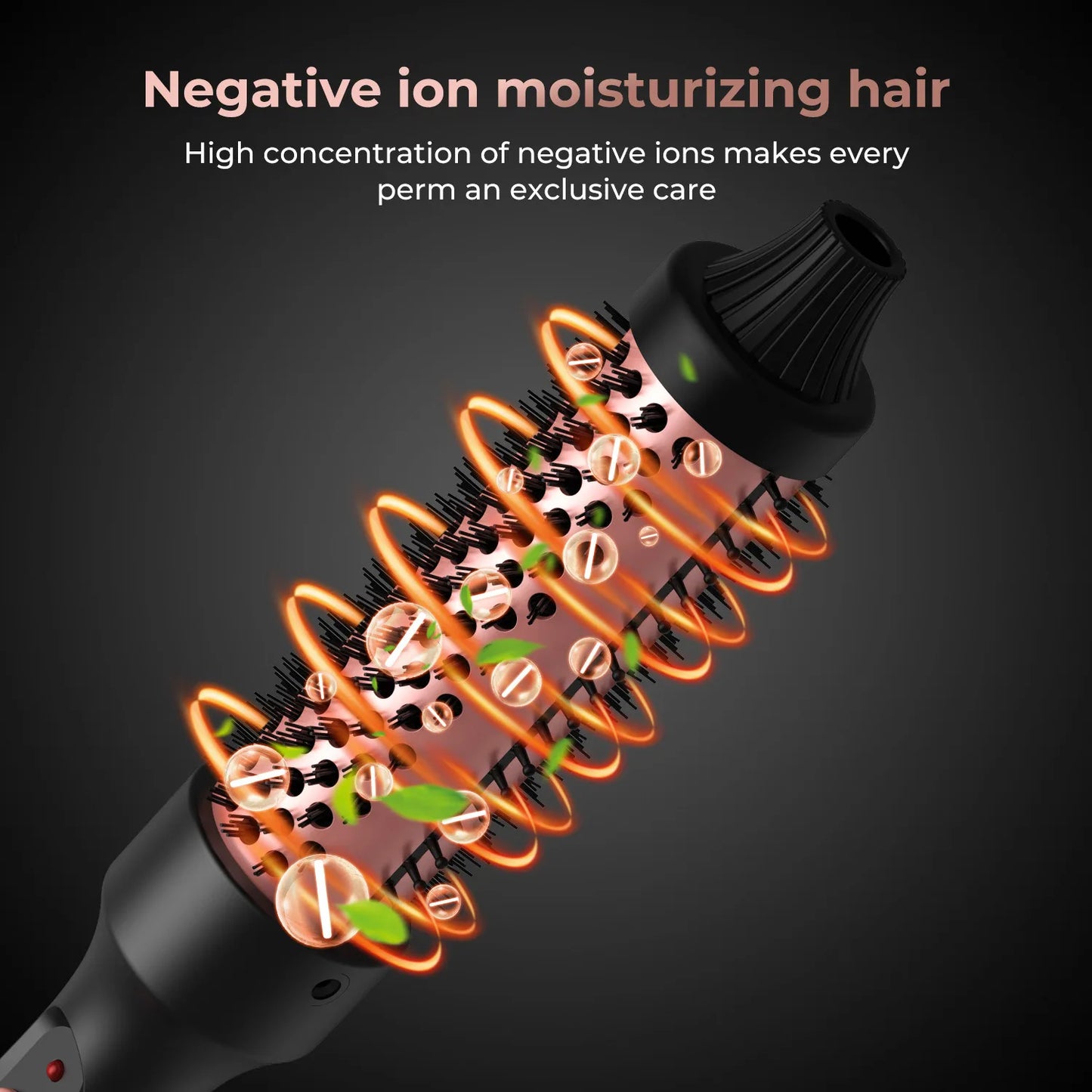 3 In 1Hair Curler Straightener Professional Curling Iron Heated Ionic 38/32mm Hair Styling Brush Anti-Scald Thermal Brush Curl