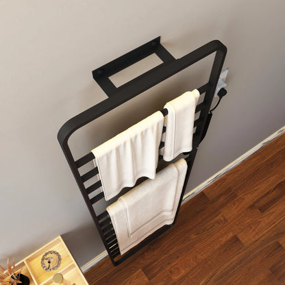 Bathroom Fittings Electric Heated Towel Rack, No Drilling.Stainless Steel Sterilizing Smart Towel Dryer,Towel Warmer