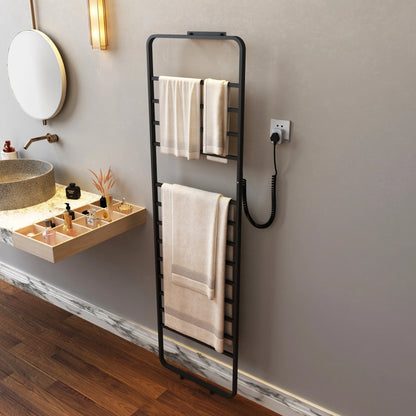 Bathroom Fittings Electric Heated Towel Rack, No Drilling.Stainless Steel Sterilizing Smart Towel Dryer,Towel Warmer