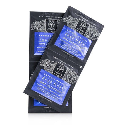 APIVITA - Express Beauty Face Mask with Sea Lavender (Moisturizing & Anti-Pollution) 05846 6x(2x8ml)